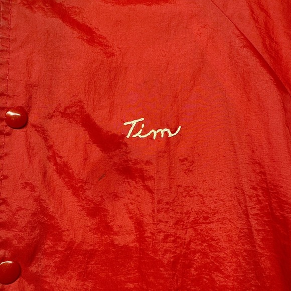 VTG K-Brand Hormel Bomber Jacket Men's XXL Red Nylon‎ USA Made "Tim" - Picture 10 of 13